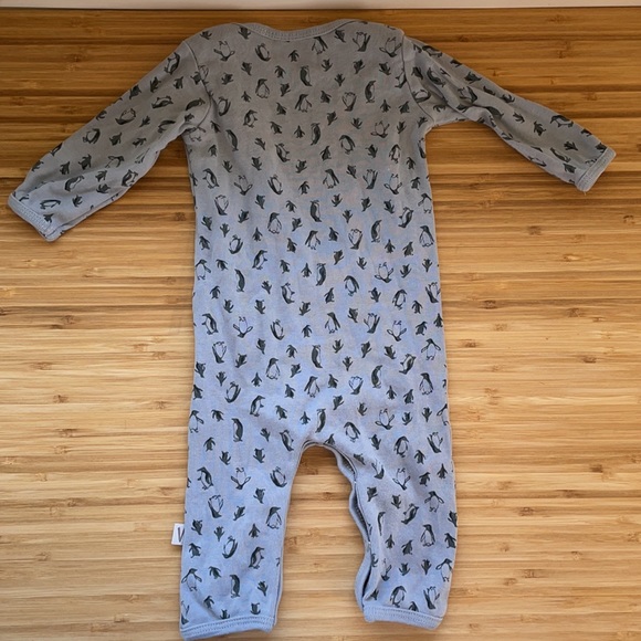 Wheat 3 month old blue Penguin jumpsuit - Picture 2 of 2